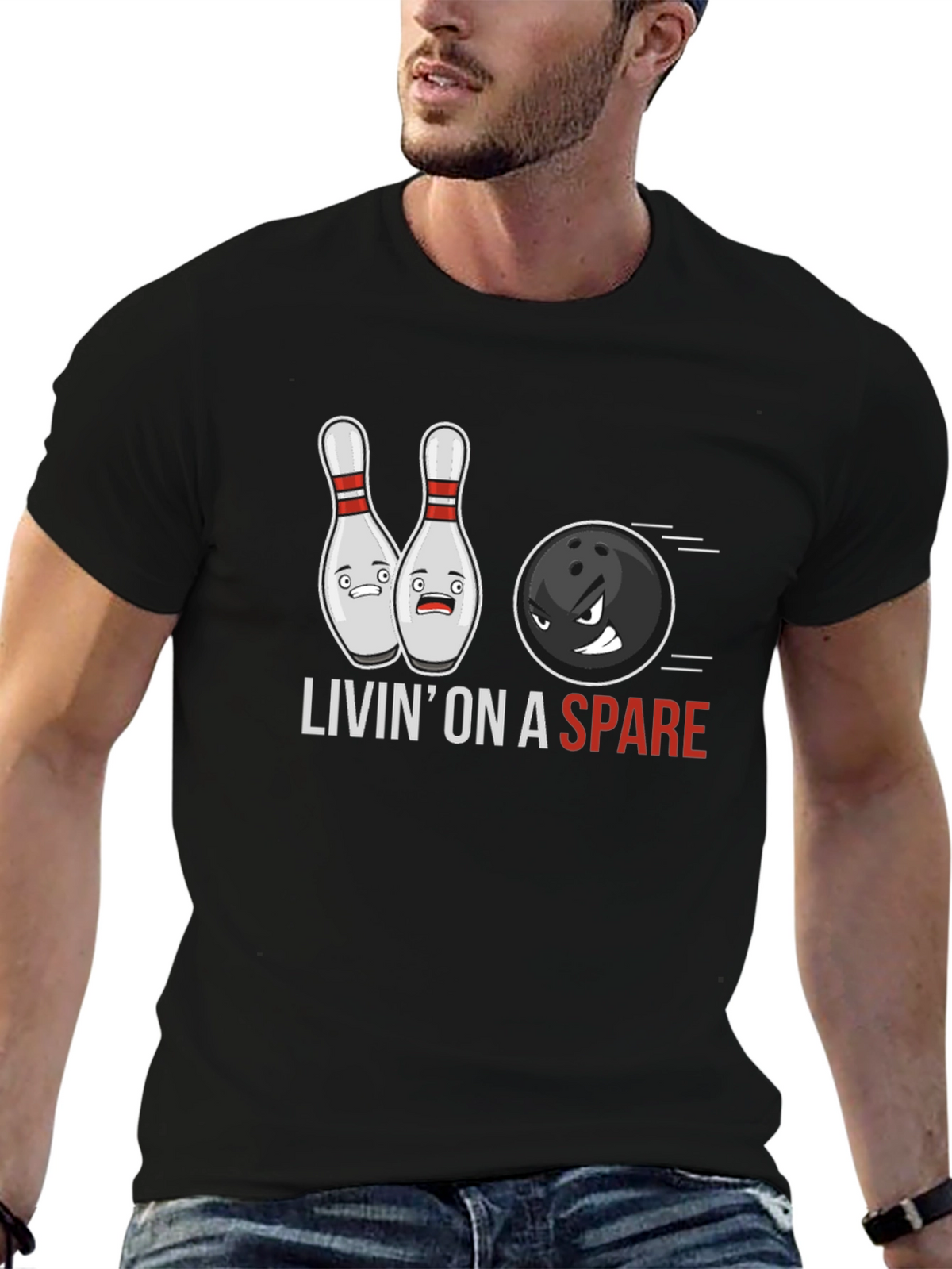Livin On A Spare Bowling T-Shirt