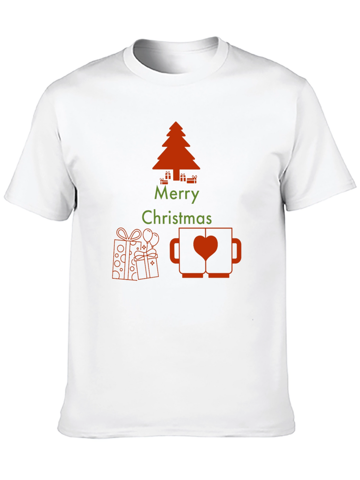 Merry Christmas Graphic Print T-Shirt