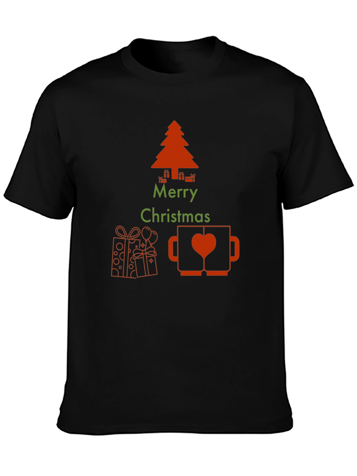 Merry Christmas Graphic Print T-Shirt