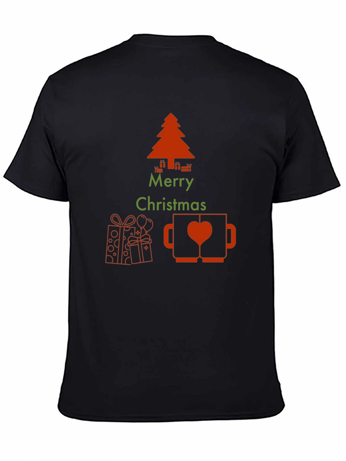 Merry Christmas Graphic Print T-Shirt
