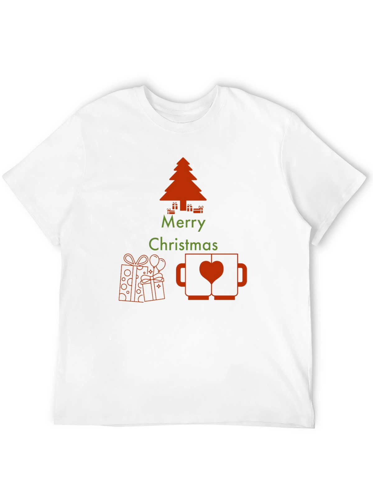 Merry Christmas Graphic Print T-Shirt