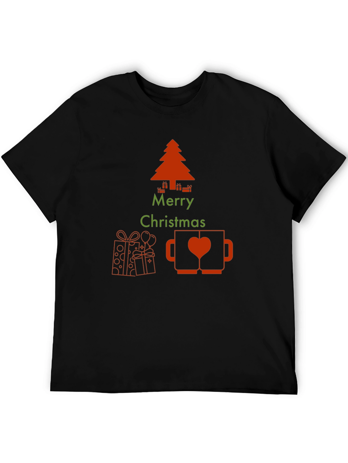 Merry Christmas Graphic Print T-Shirt