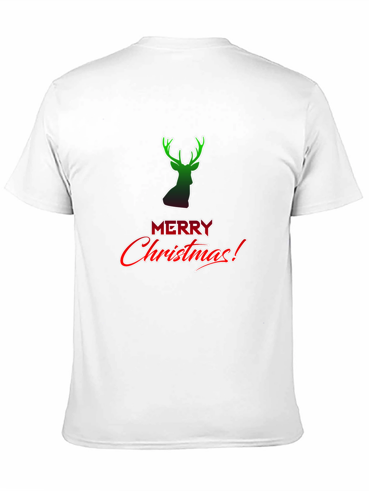 Merry Christmas Reindeer Graphic Tee Shirt