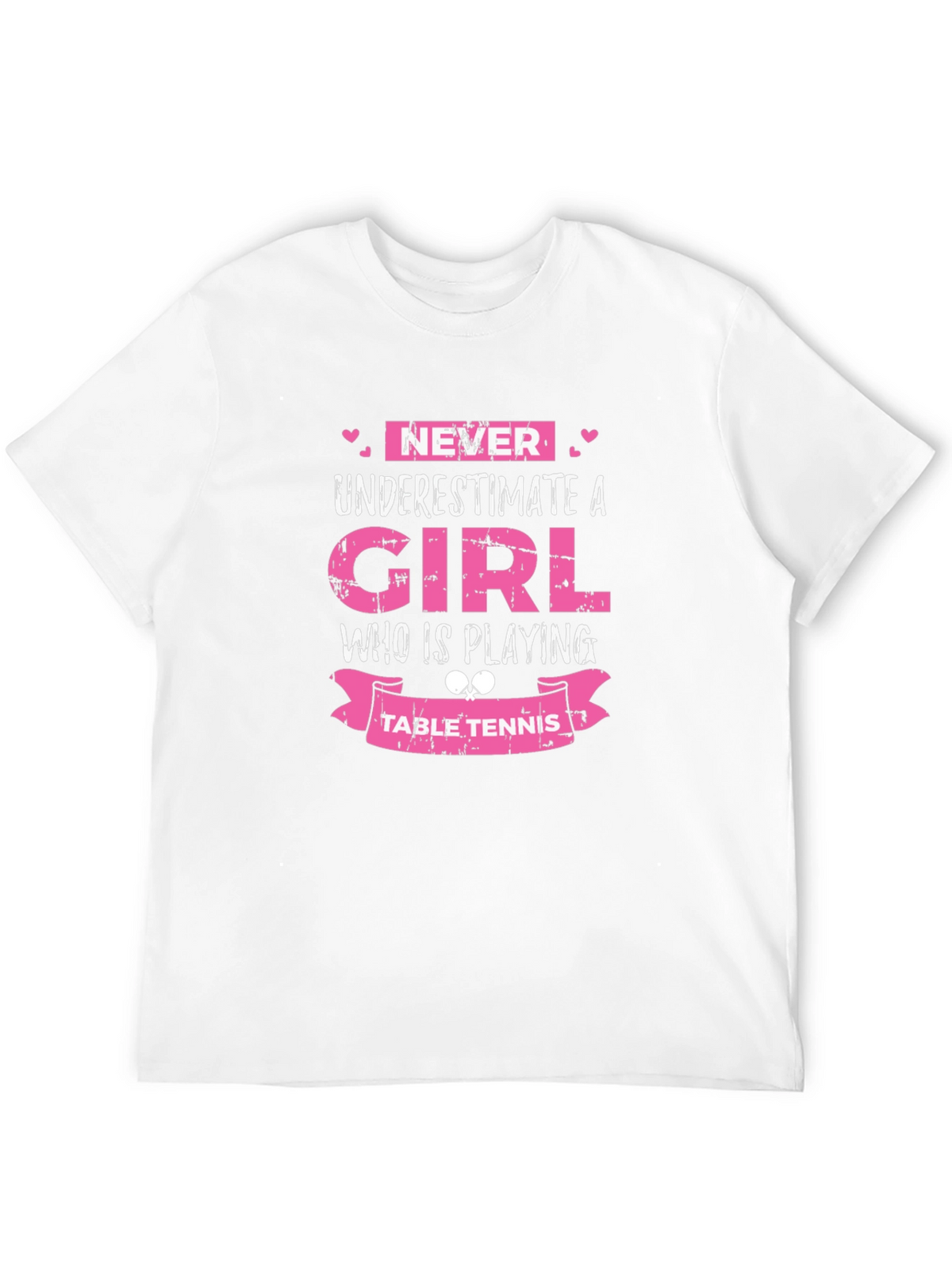 Girl Table Tennis Graphic Tee - Never Underestimate