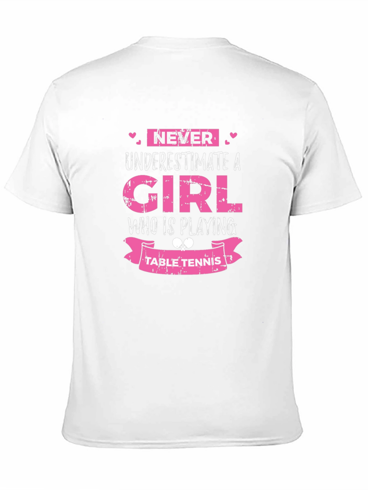 Girl Table Tennis Graphic Tee - Never Underestimate