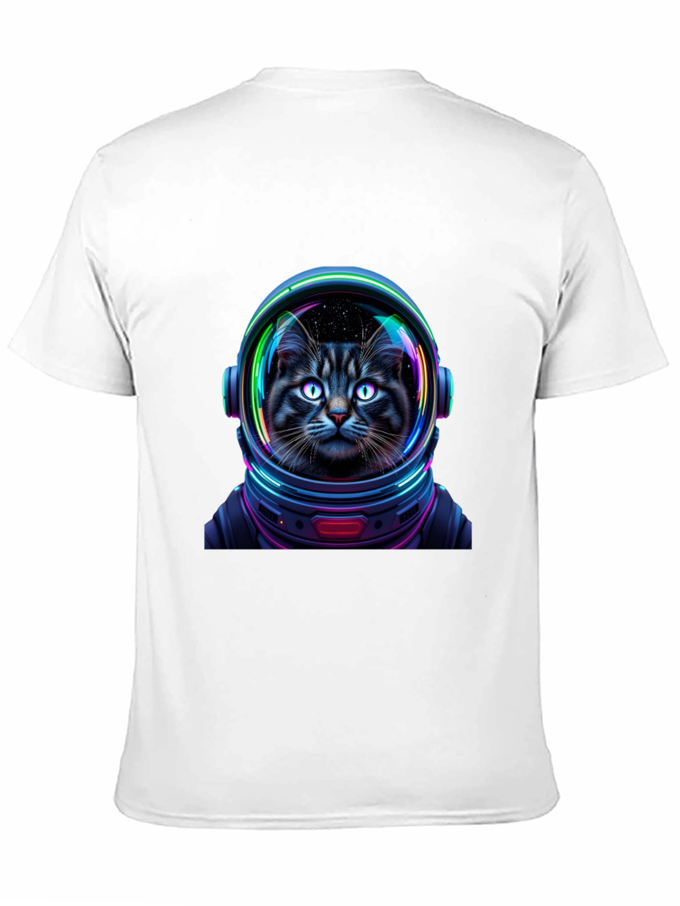 Cat Astronaut Graphic T-Shirt - Unisex Black Tee