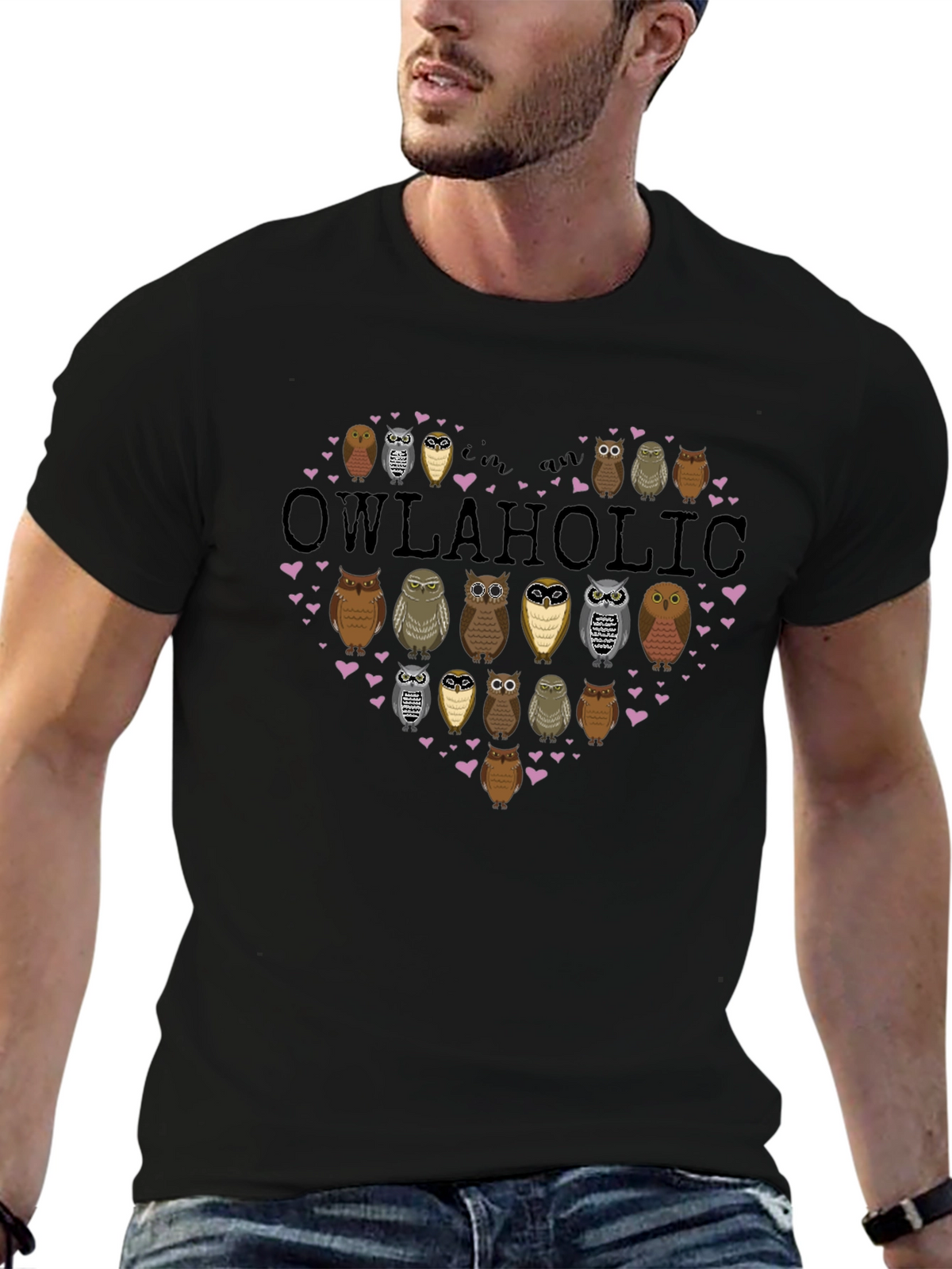 Owlaholic T-Shirt - Owl Lover Gift