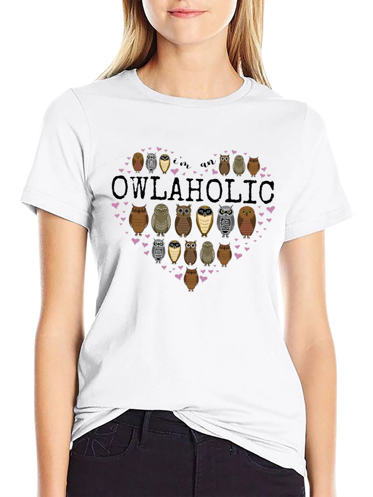 Owlaholic T-Shirt - Owl Lover Gift