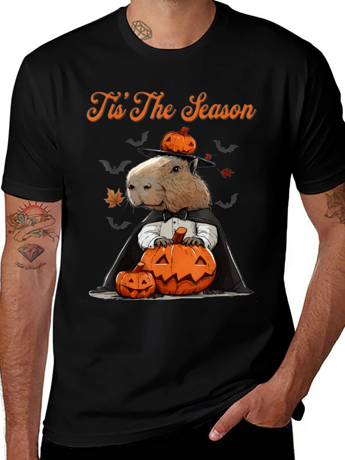 Tis The Season Capybara Halloween T-Shirt