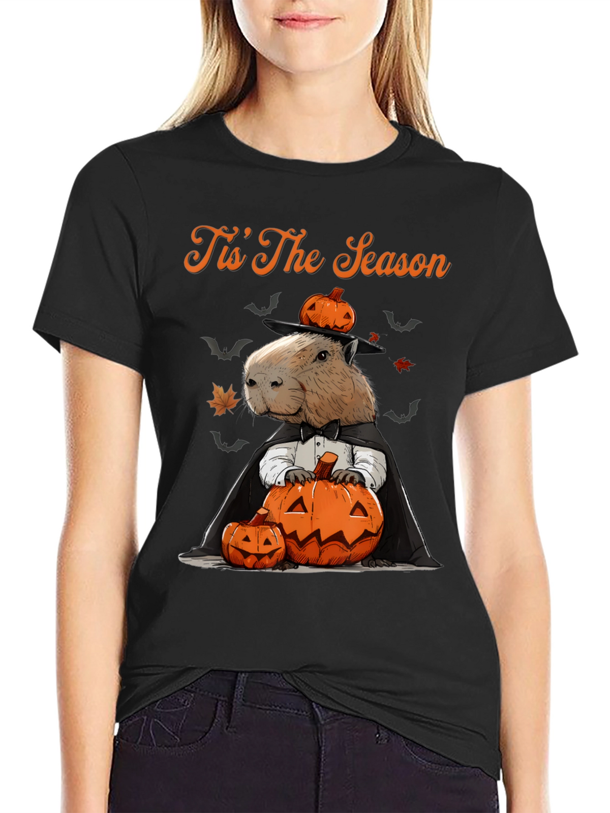 Tis The Season Capybara Halloween T-Shirt