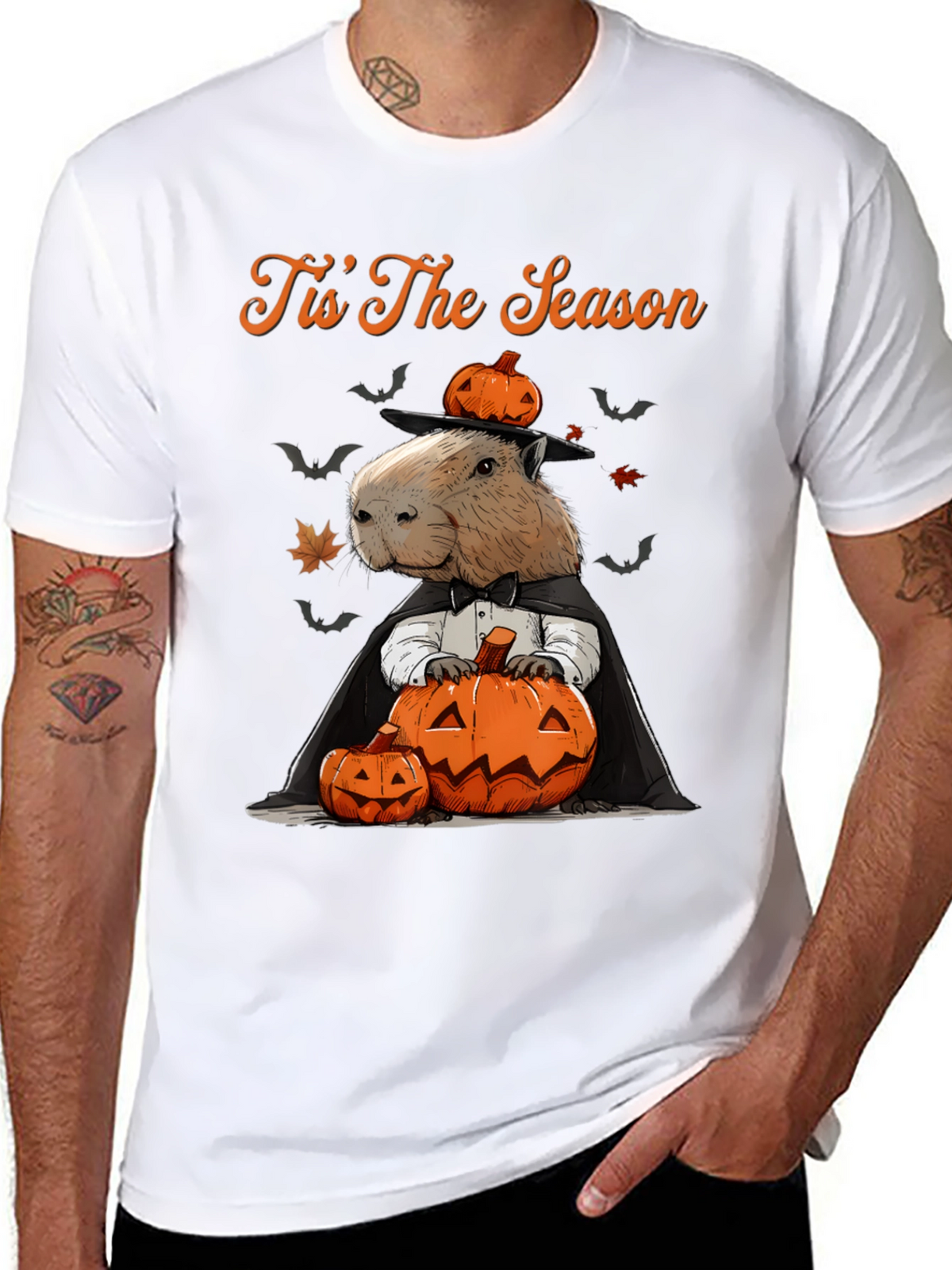 Tis The Season Capybara Halloween T-Shirt