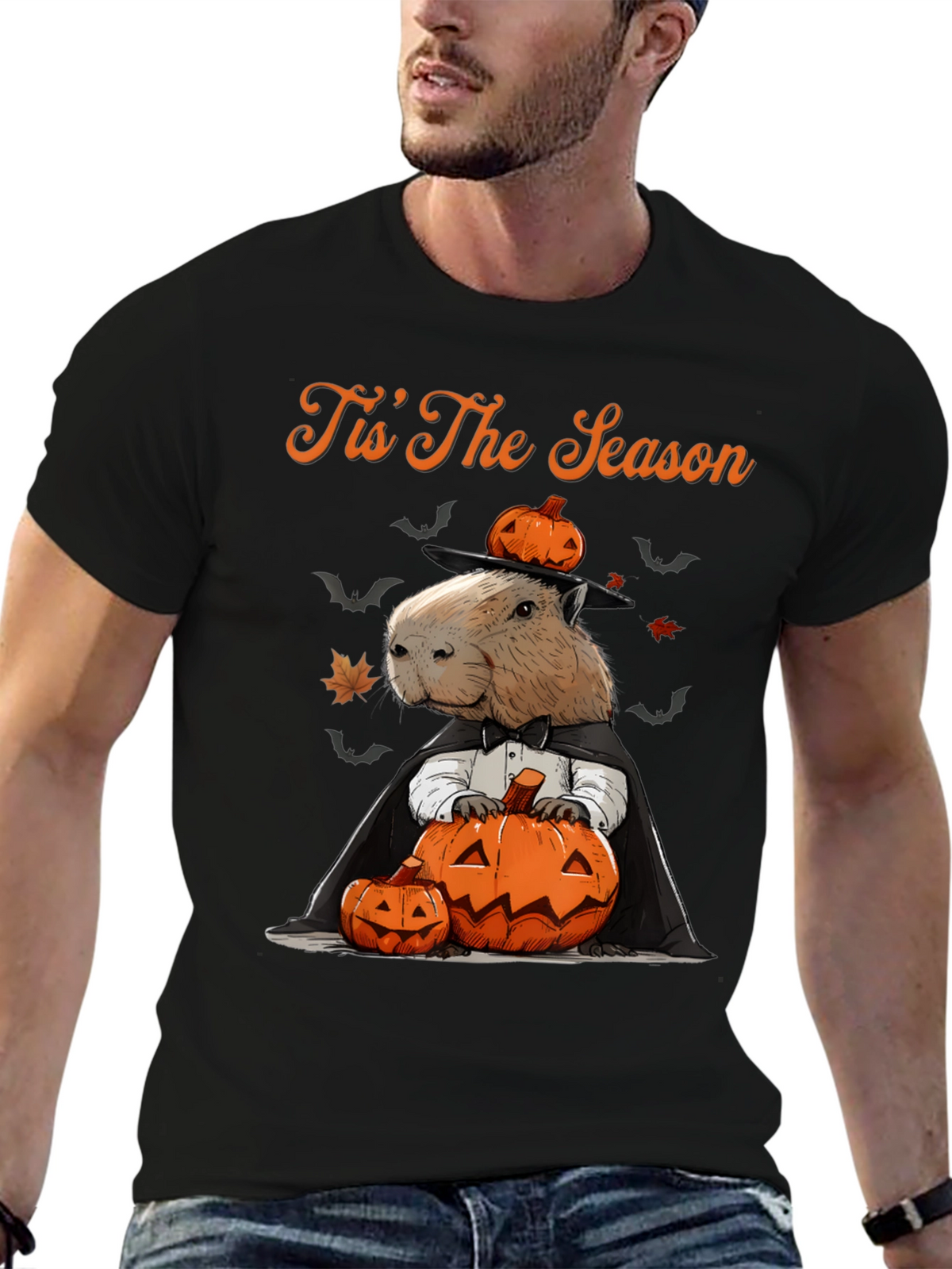 Tis The Season Capybara Halloween T-Shirt