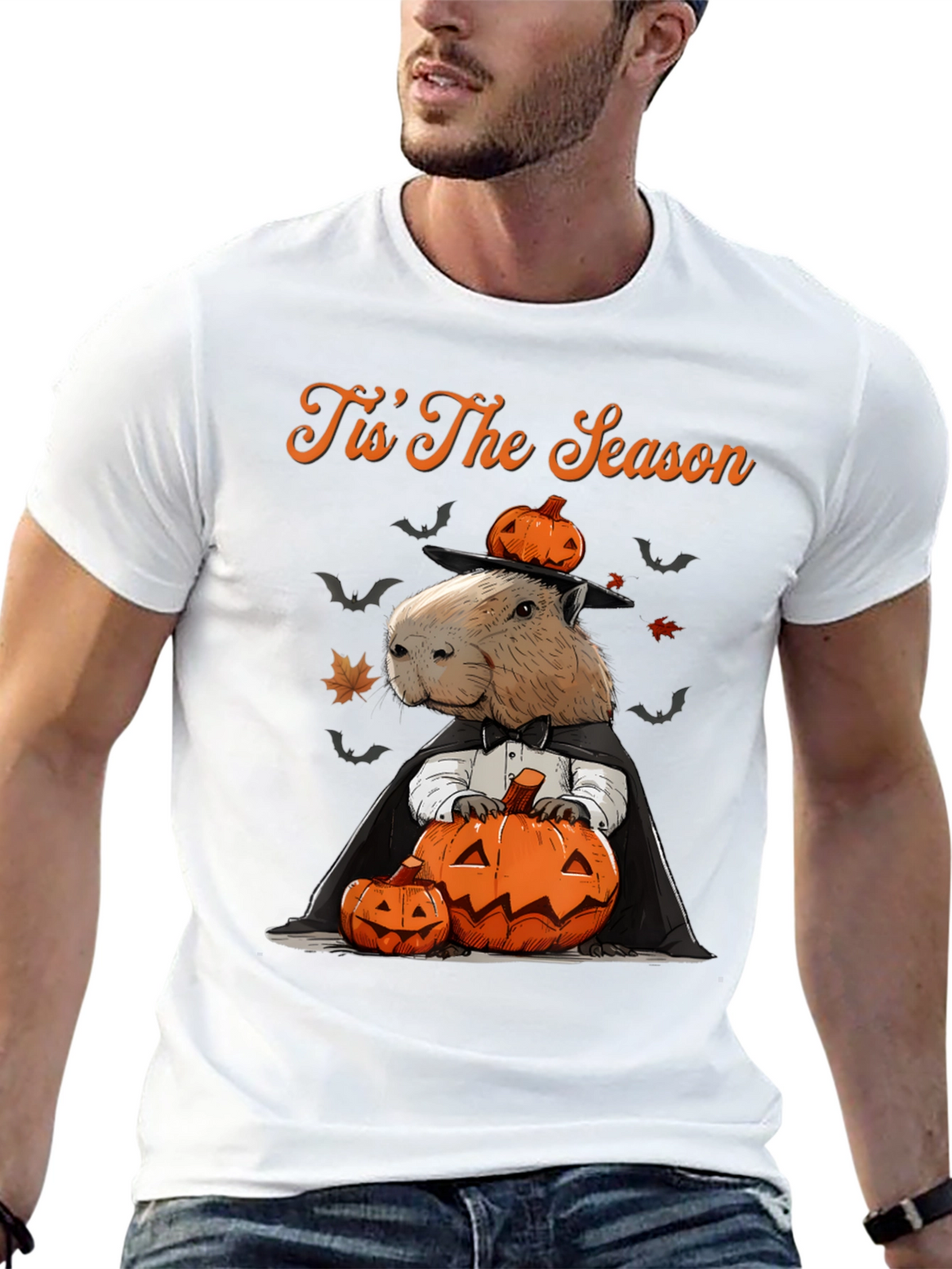 Tis The Season Capybara Halloween T-Shirt