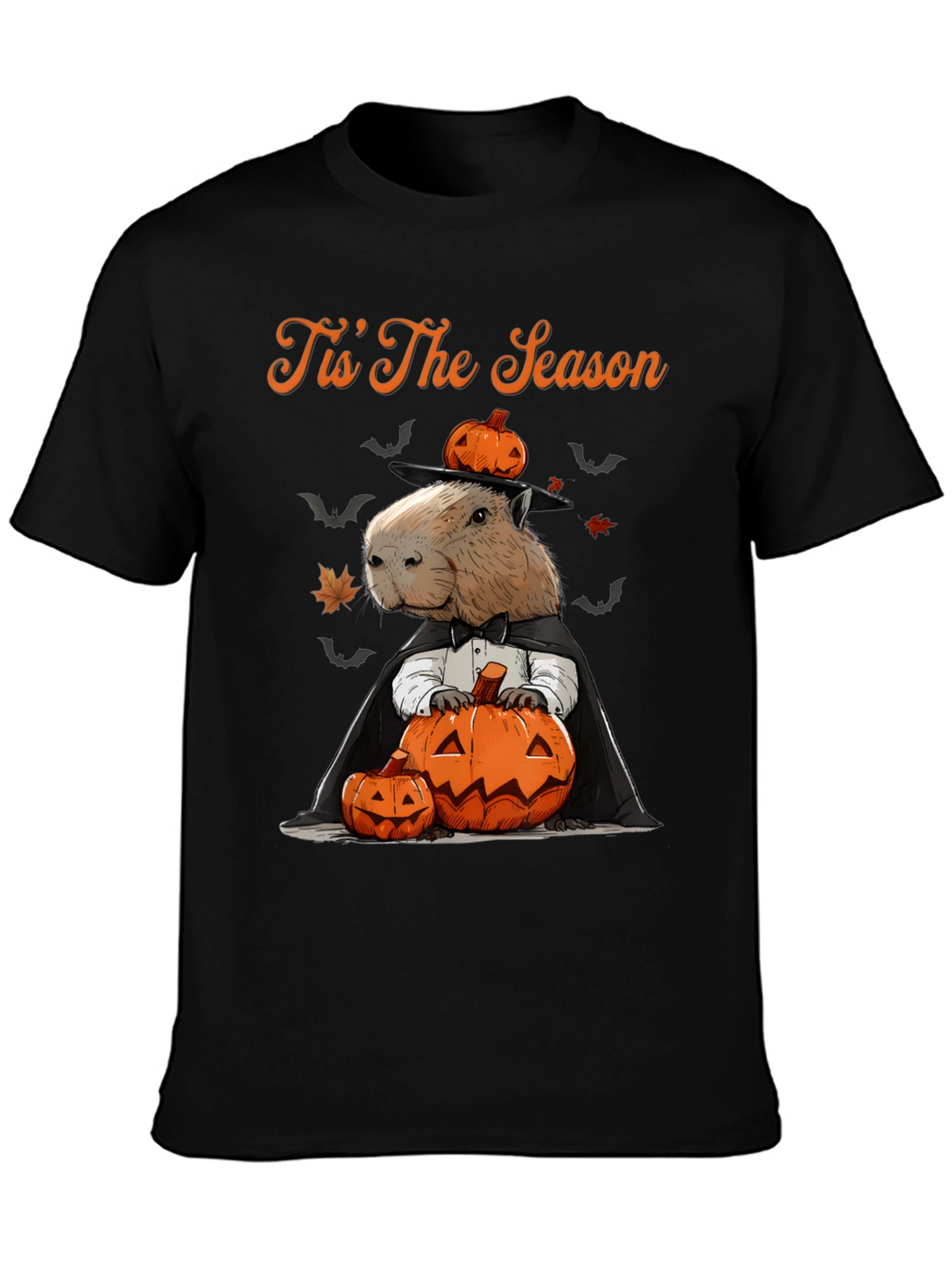 Tis The Season Capybara Halloween T-Shirt