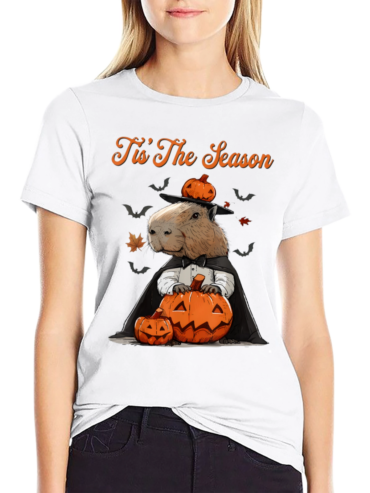 Tis The Season Capybara Halloween T-Shirt