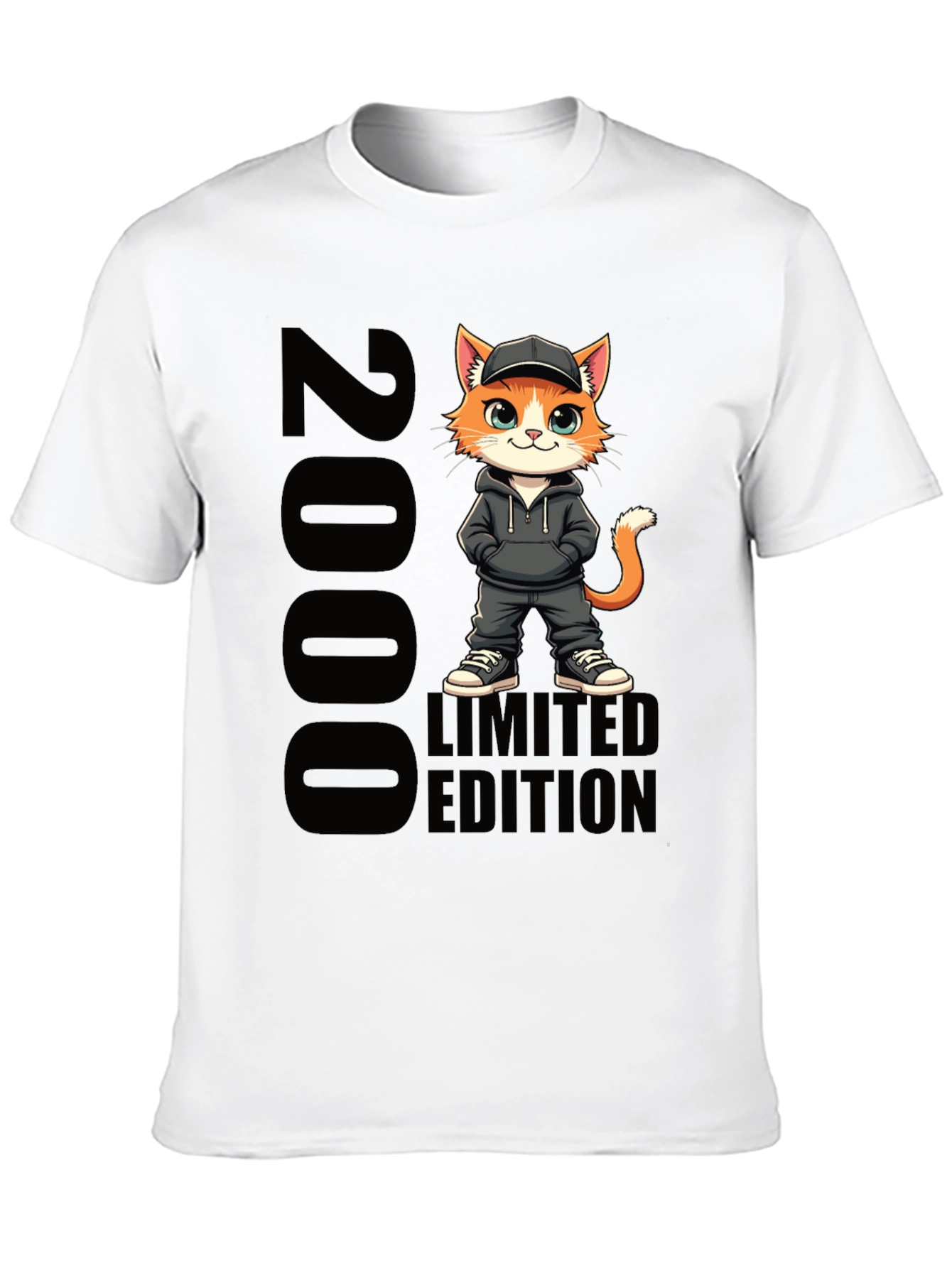 2000 Limited Edition Cat Cartoon T-Shirt