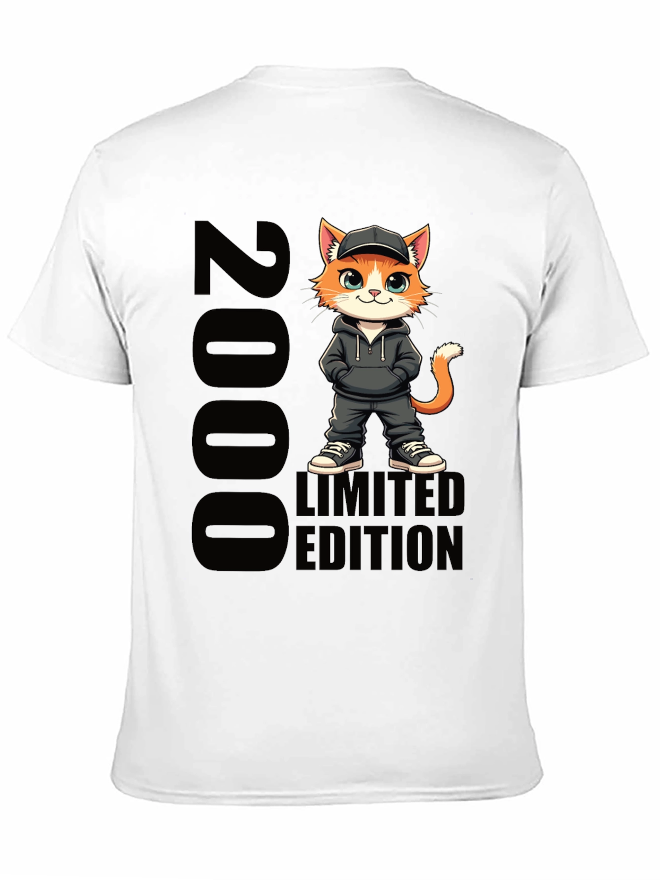 2000 Limited Edition Cat Cartoon T-Shirt