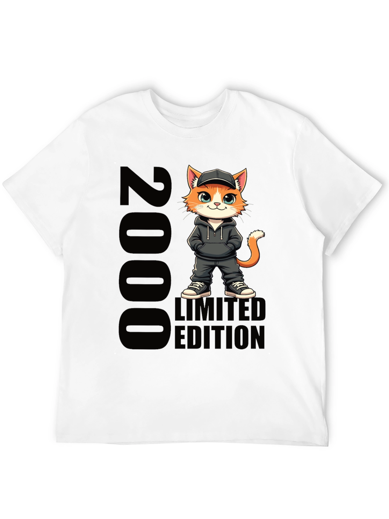 2000 Limited Edition Cat Cartoon T-Shirt