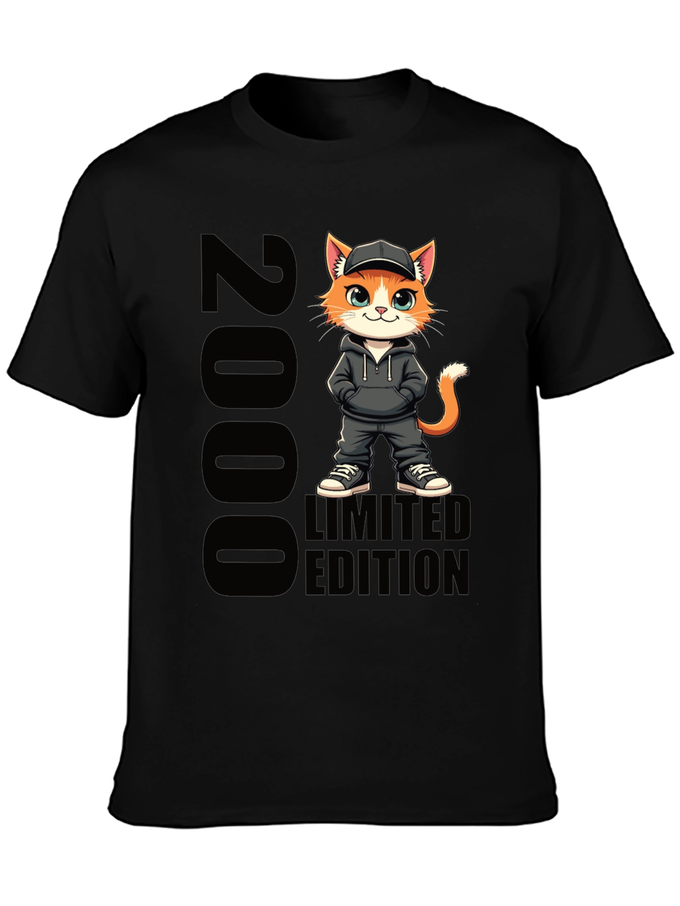 2000 Limited Edition Cat Cartoon T-Shirt