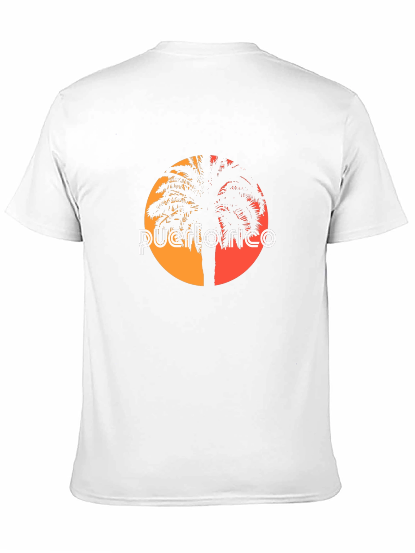 Puerto Rico Palm Tree Sunset Graphic T-Shirt