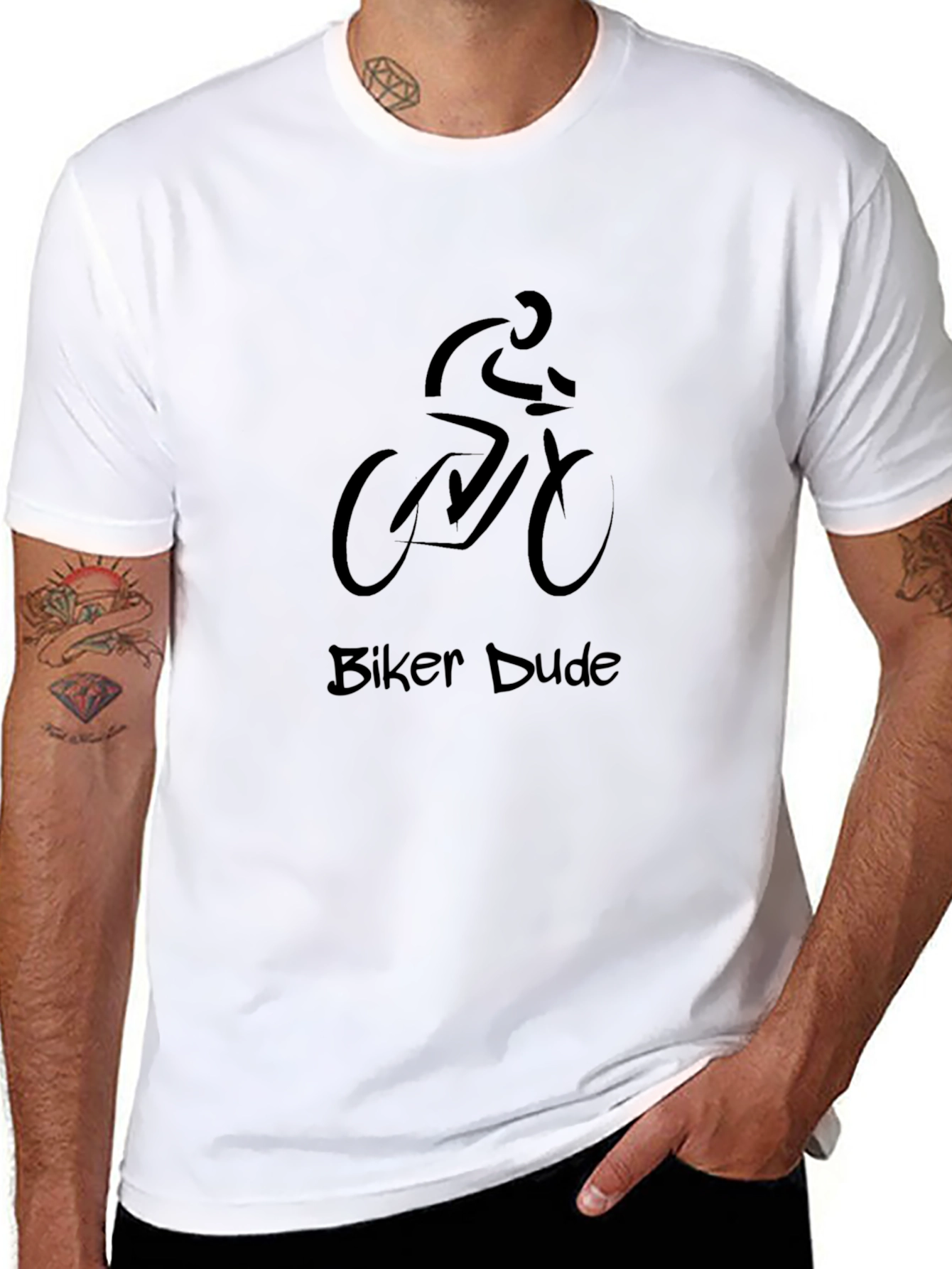 Biker Dude Graphic Tee - Cool & Casual!