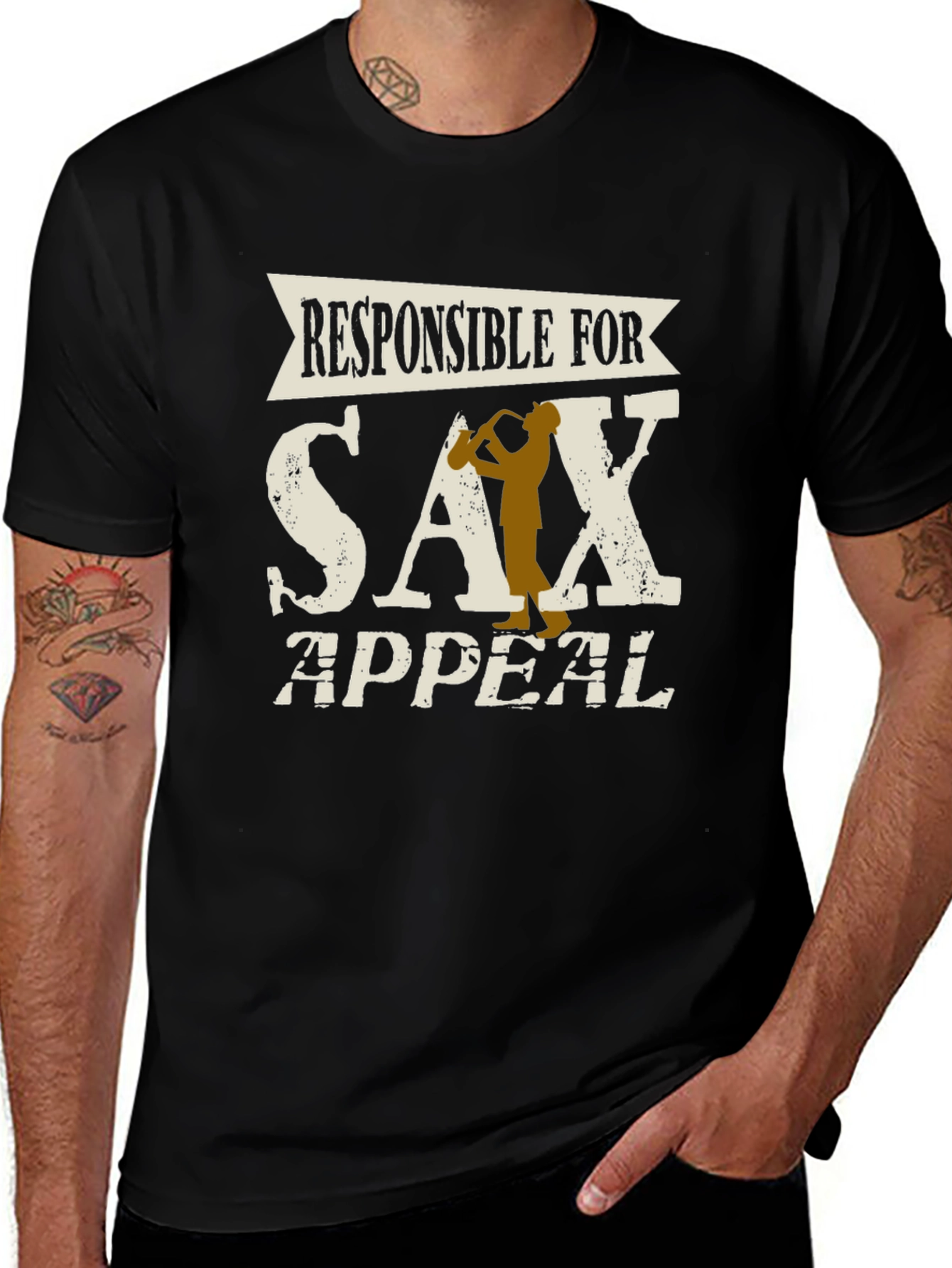 Responsible For Sax Appeal Graphic T-Shirt