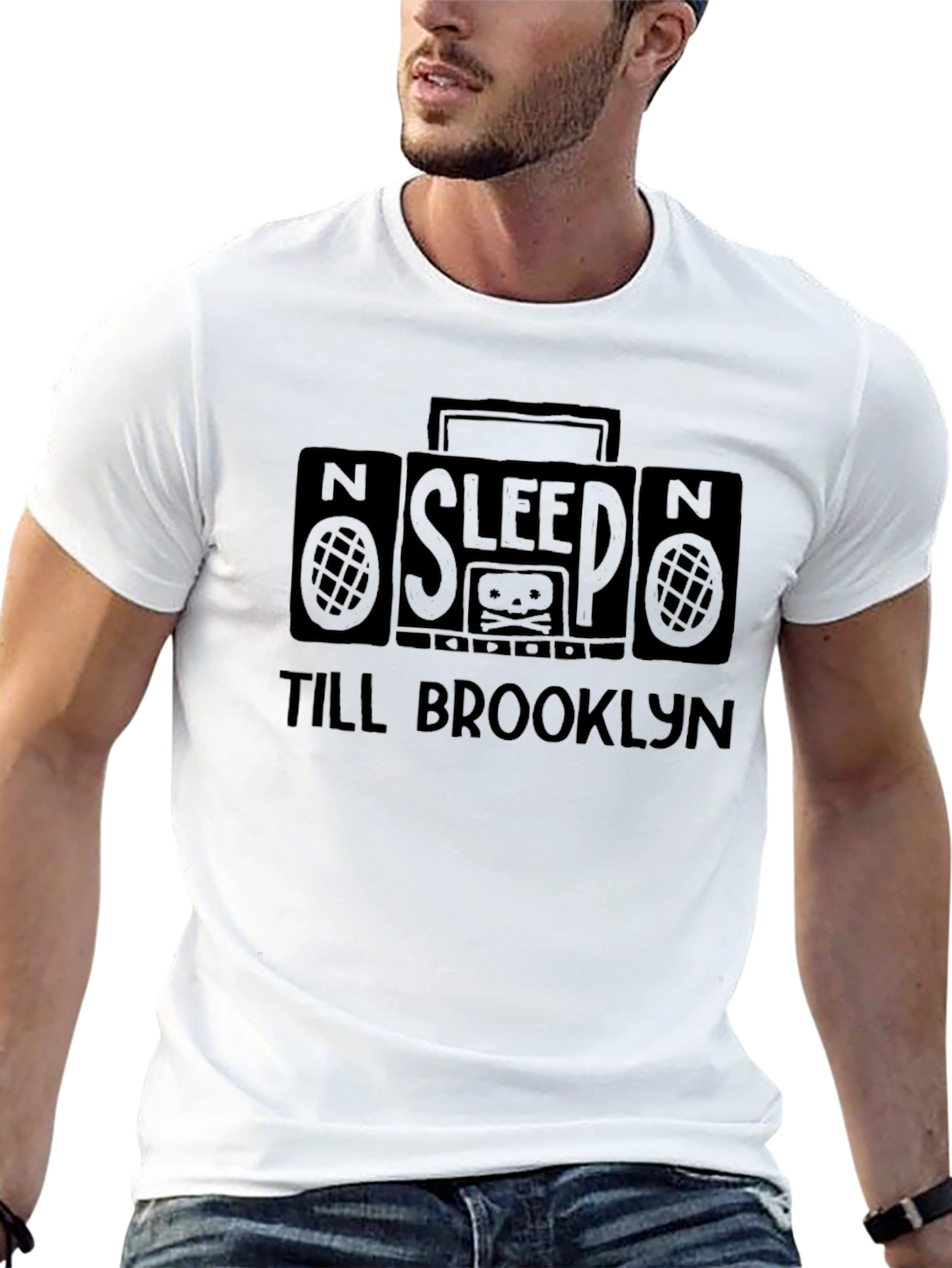 Sleep Till Brooklyn Graphic T-Shirt - Mens Black Tee