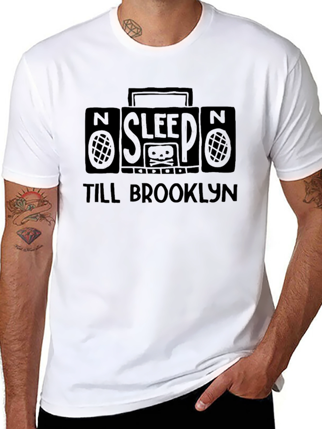 Sleep Till Brooklyn Graphic T-Shirt - Mens Black Tee