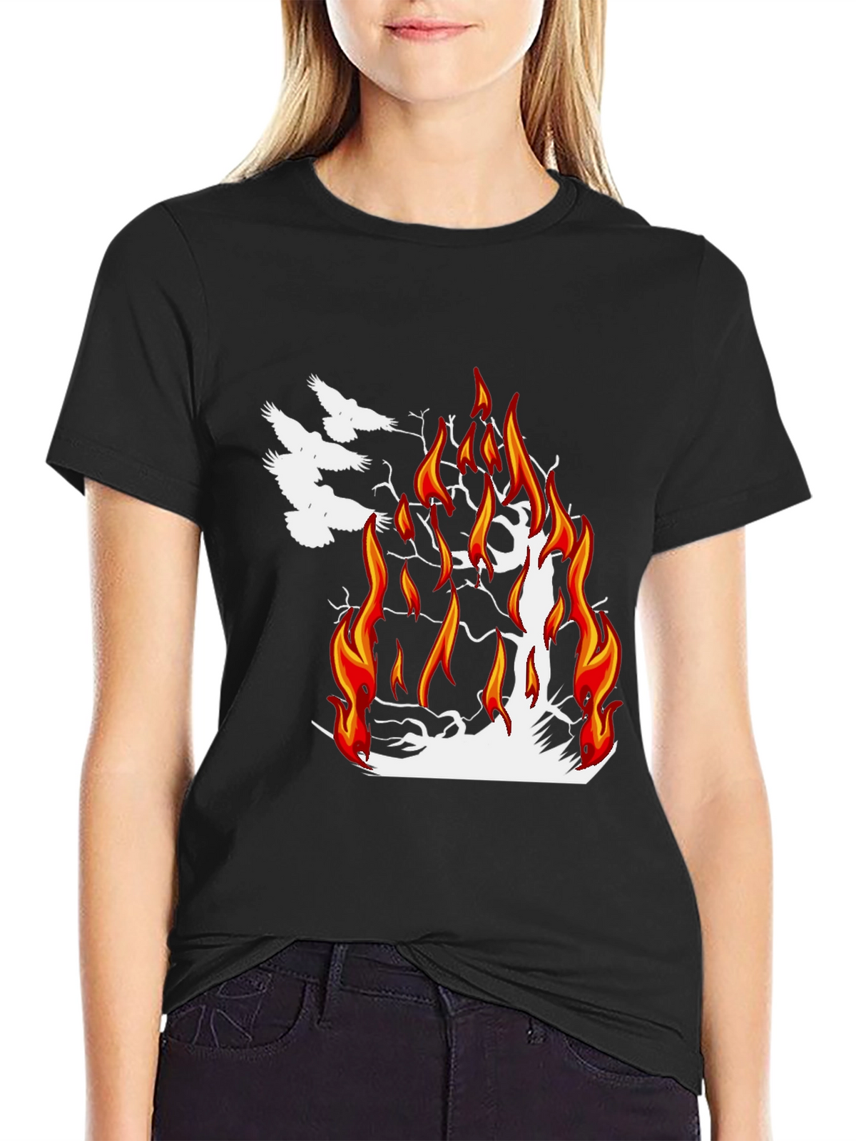 Burning Tree Graphic Tee