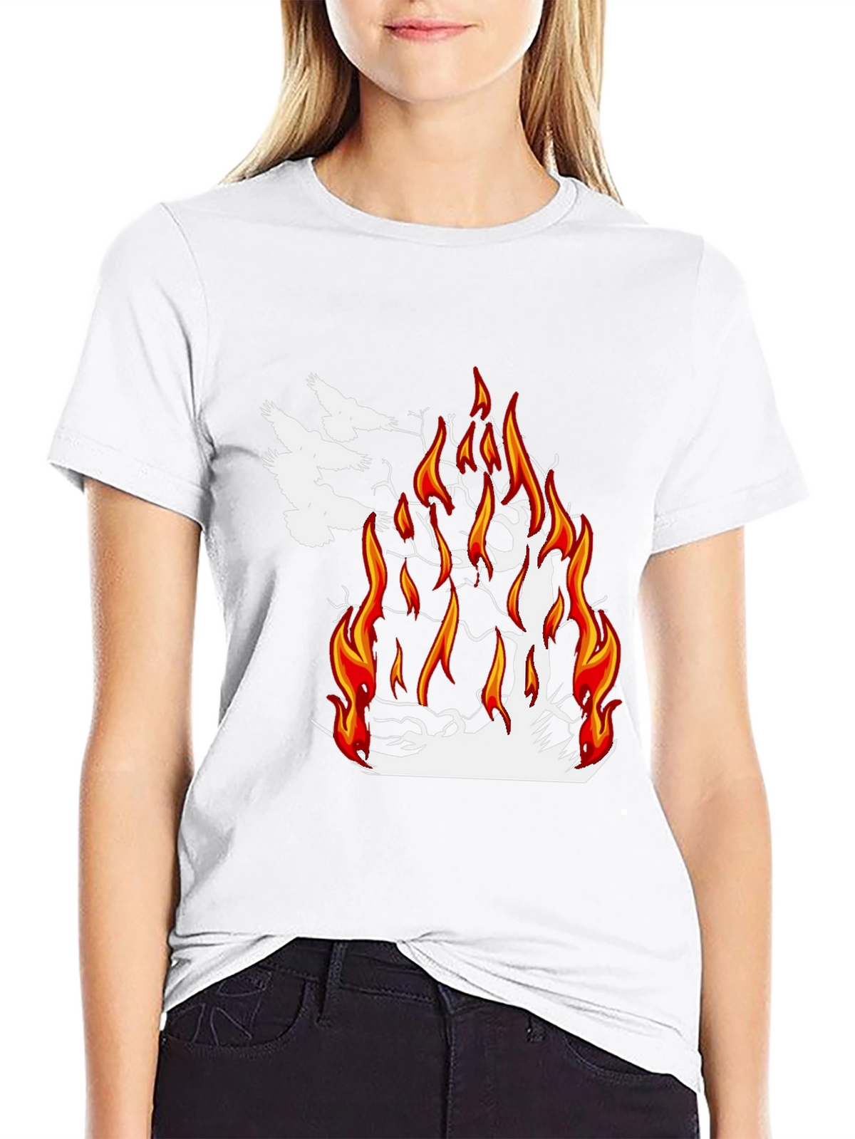 Burning Tree Graphic Tee
