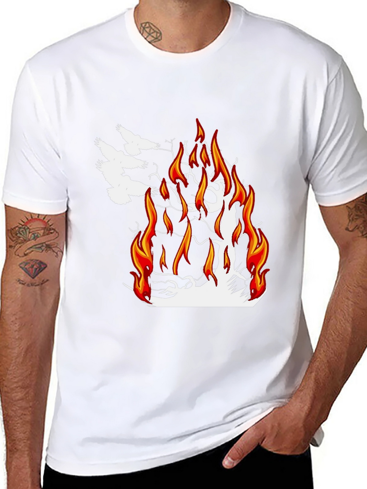 Burning Tree Graphic Tee