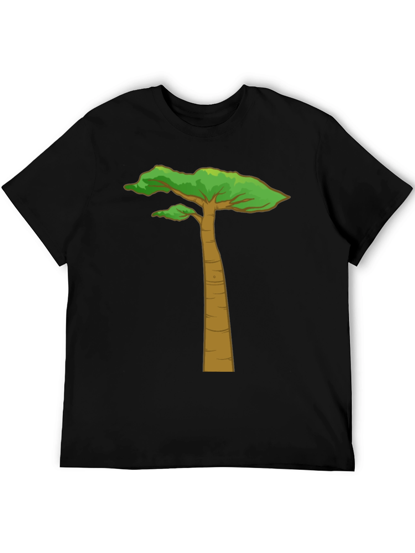 Arid Tree Graphic Tee - Black Cotton T-Shirt