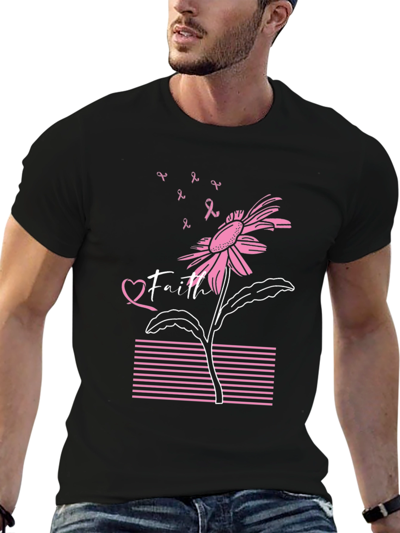 Faith Breast Cancer Awareness T-Shirt