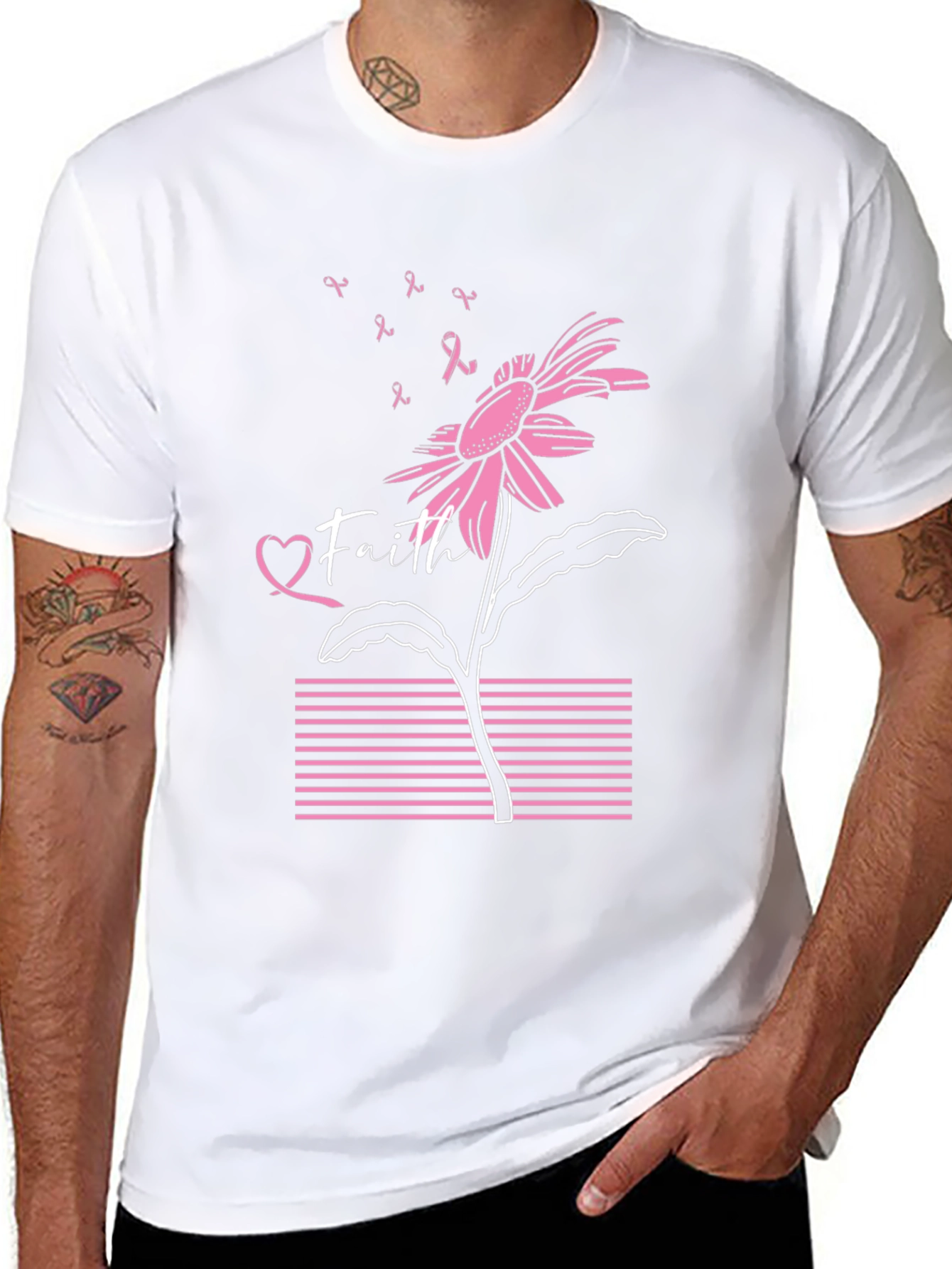 Faith Breast Cancer Awareness T-Shirt
