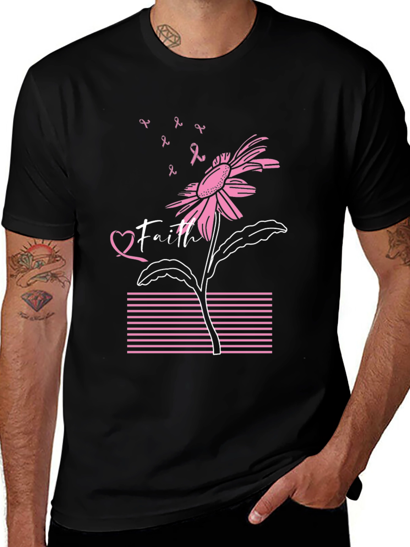 Faith Breast Cancer Awareness T-Shirt