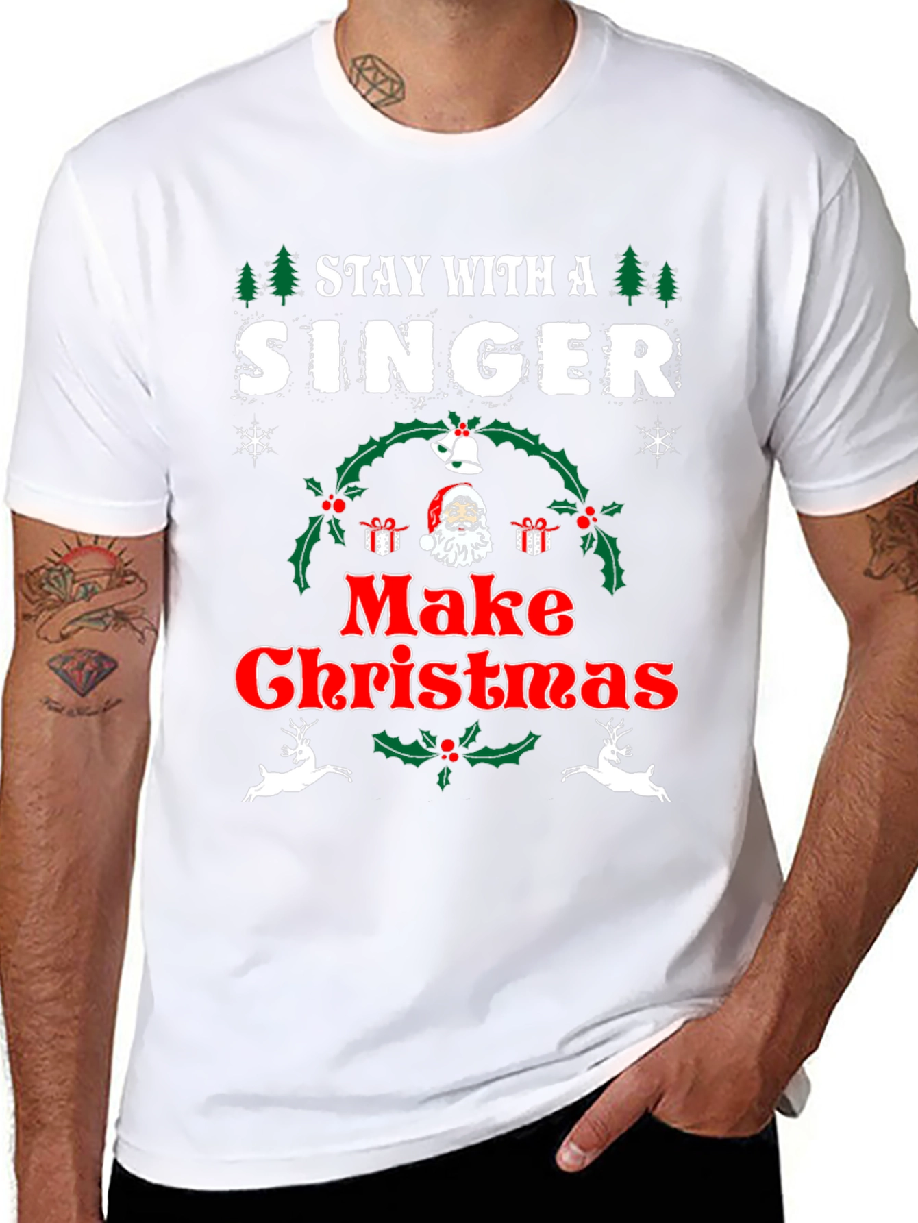 Stay With A Singer Make Christmas T-Shirt