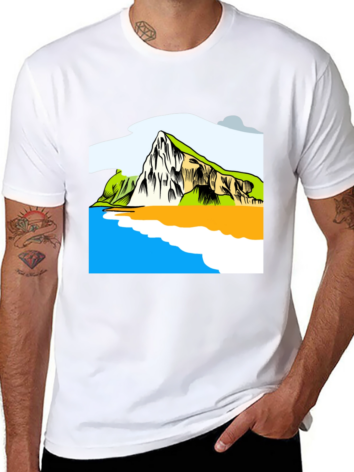 Scenic Landscape Graphic Tee - Soft Cotton Shirt