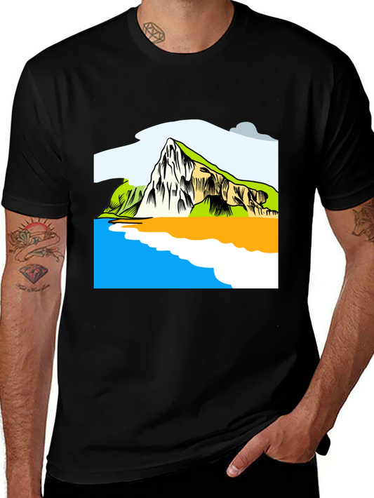 Scenic Landscape Graphic Tee - Soft Cotton Shirt