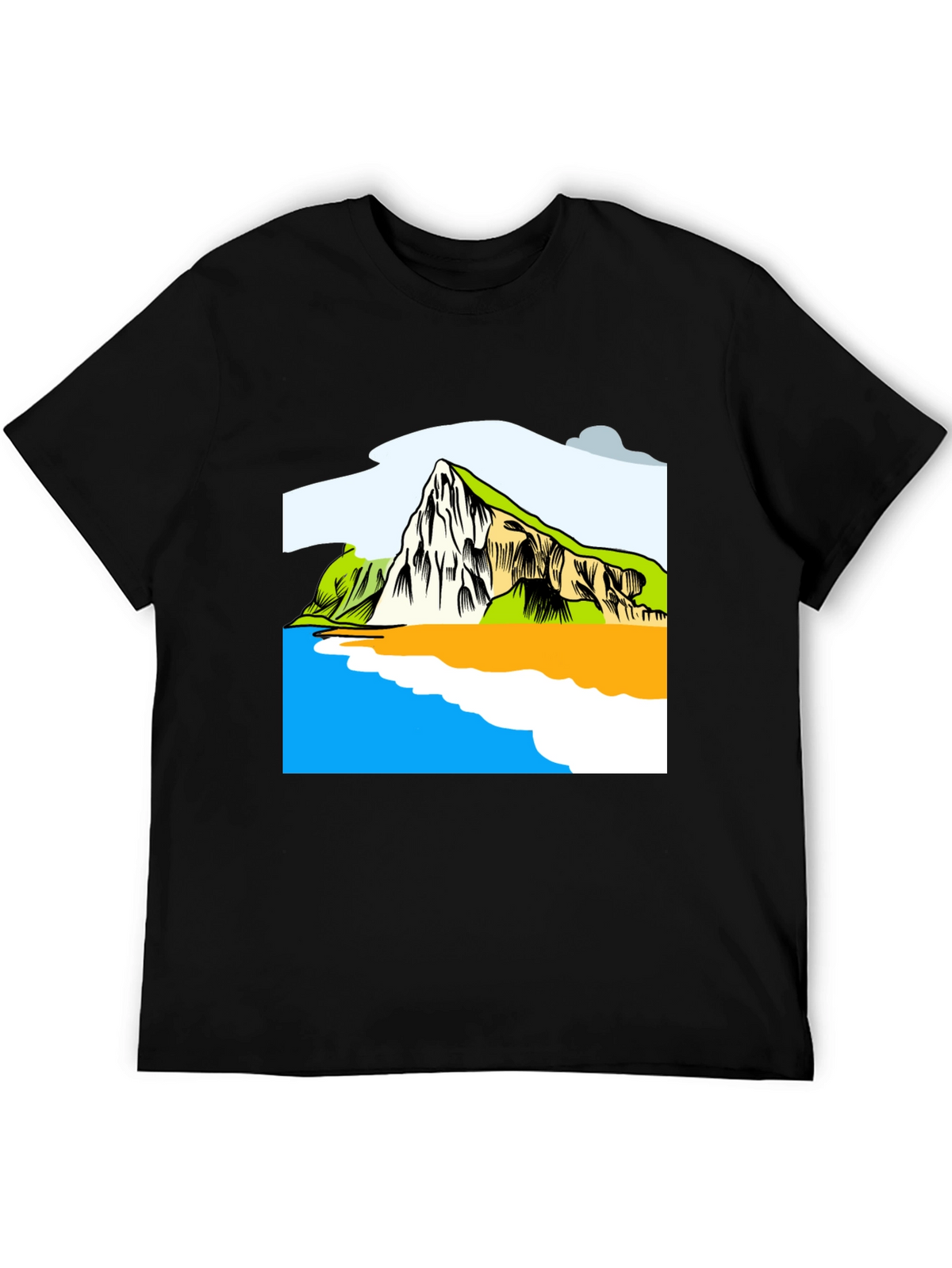 Scenic Landscape Graphic Tee - Soft Cotton Shirt