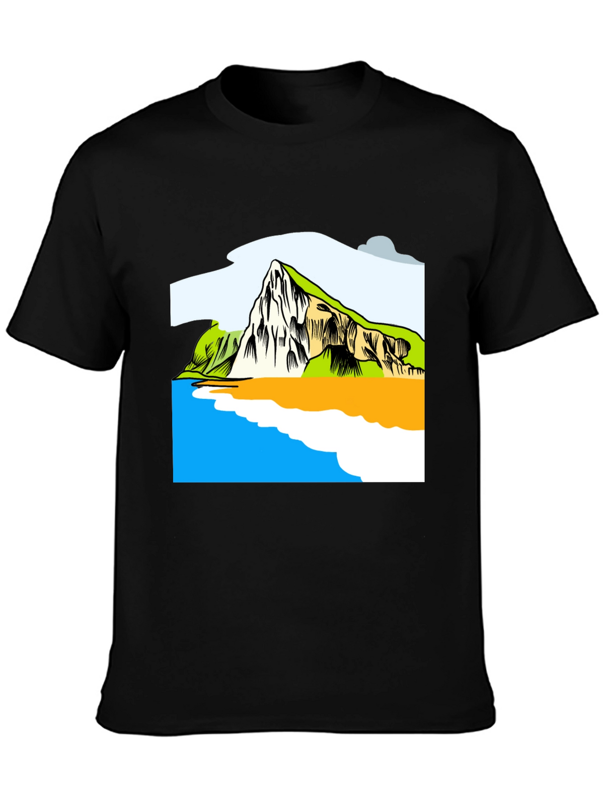 Scenic Landscape Graphic Tee - Soft Cotton Shirt