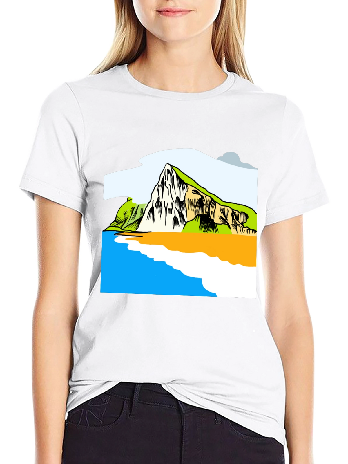 Scenic Landscape Graphic Tee - Soft Cotton Shirt