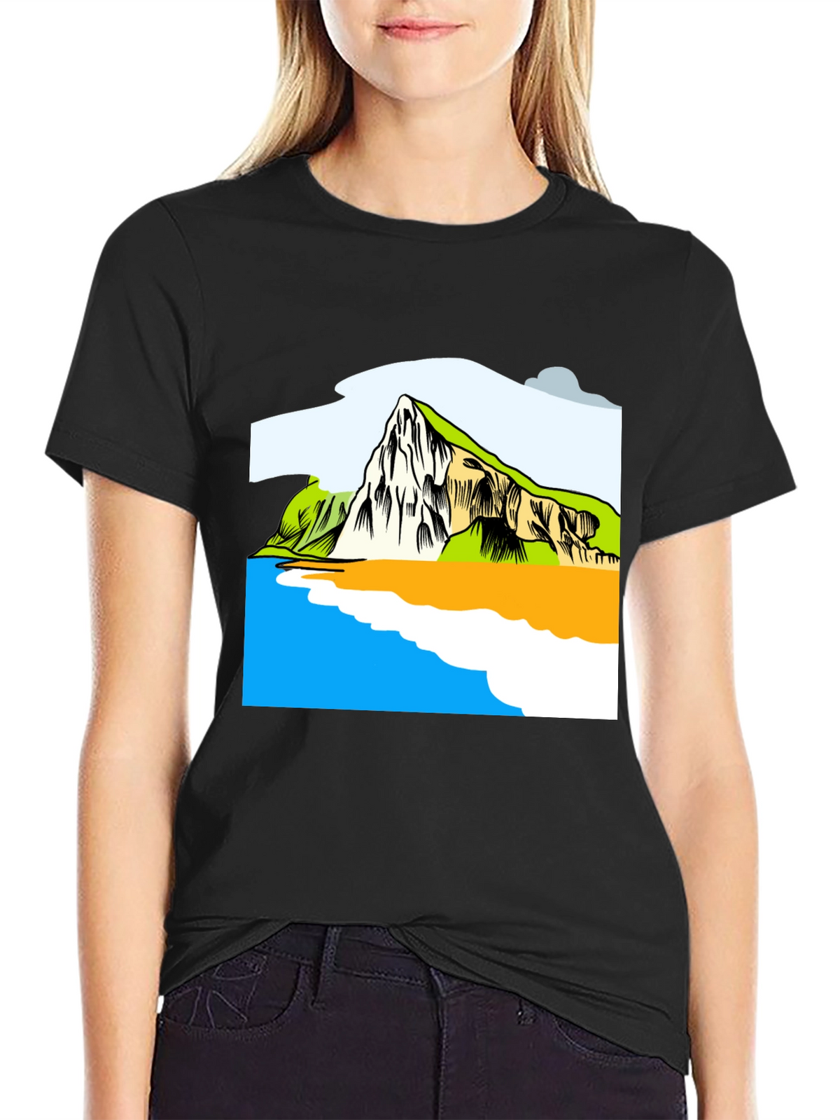 Scenic Landscape Graphic Tee - Soft Cotton Shirt
