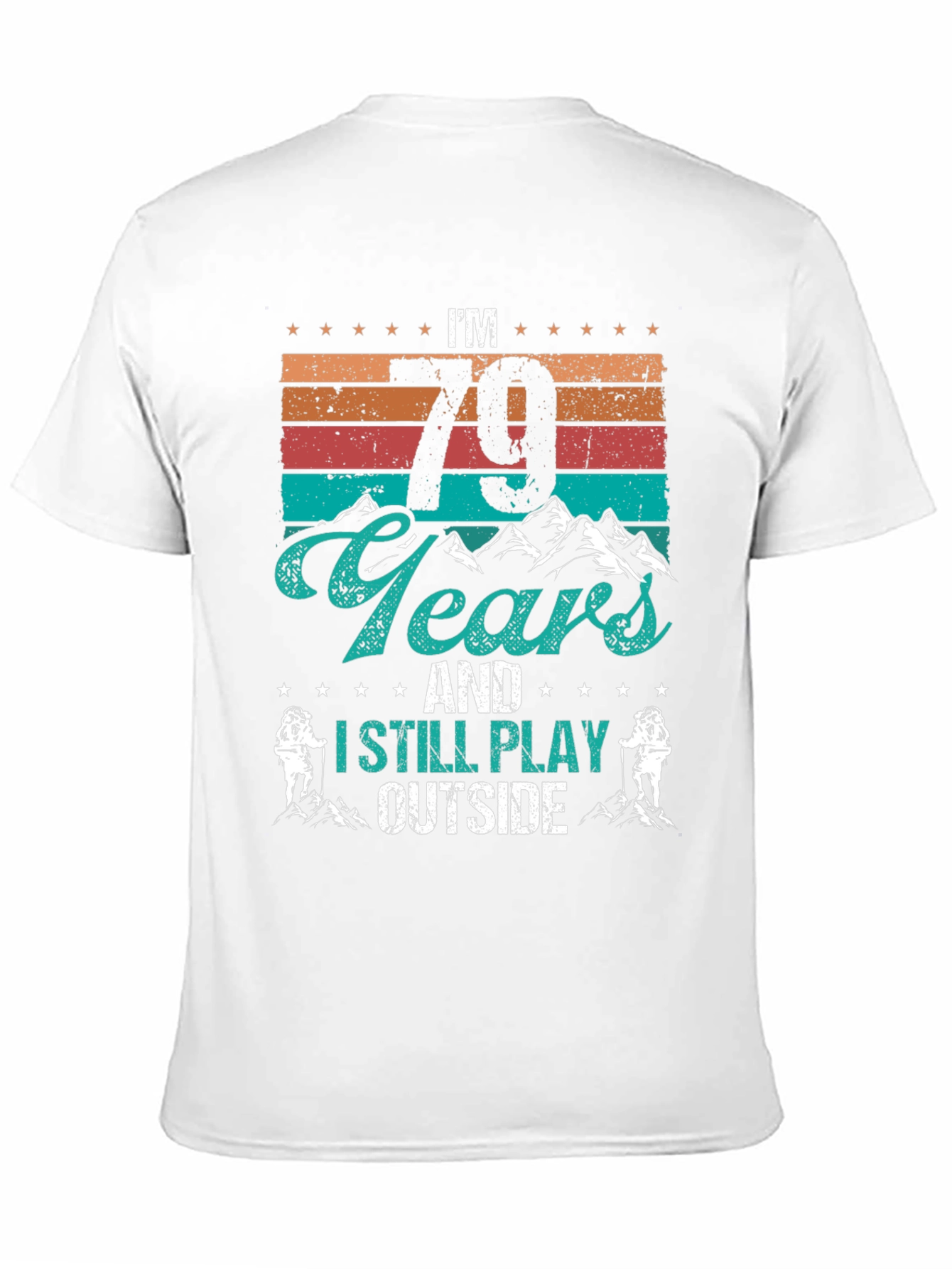 79 Years and Still Play Outside Black Tee