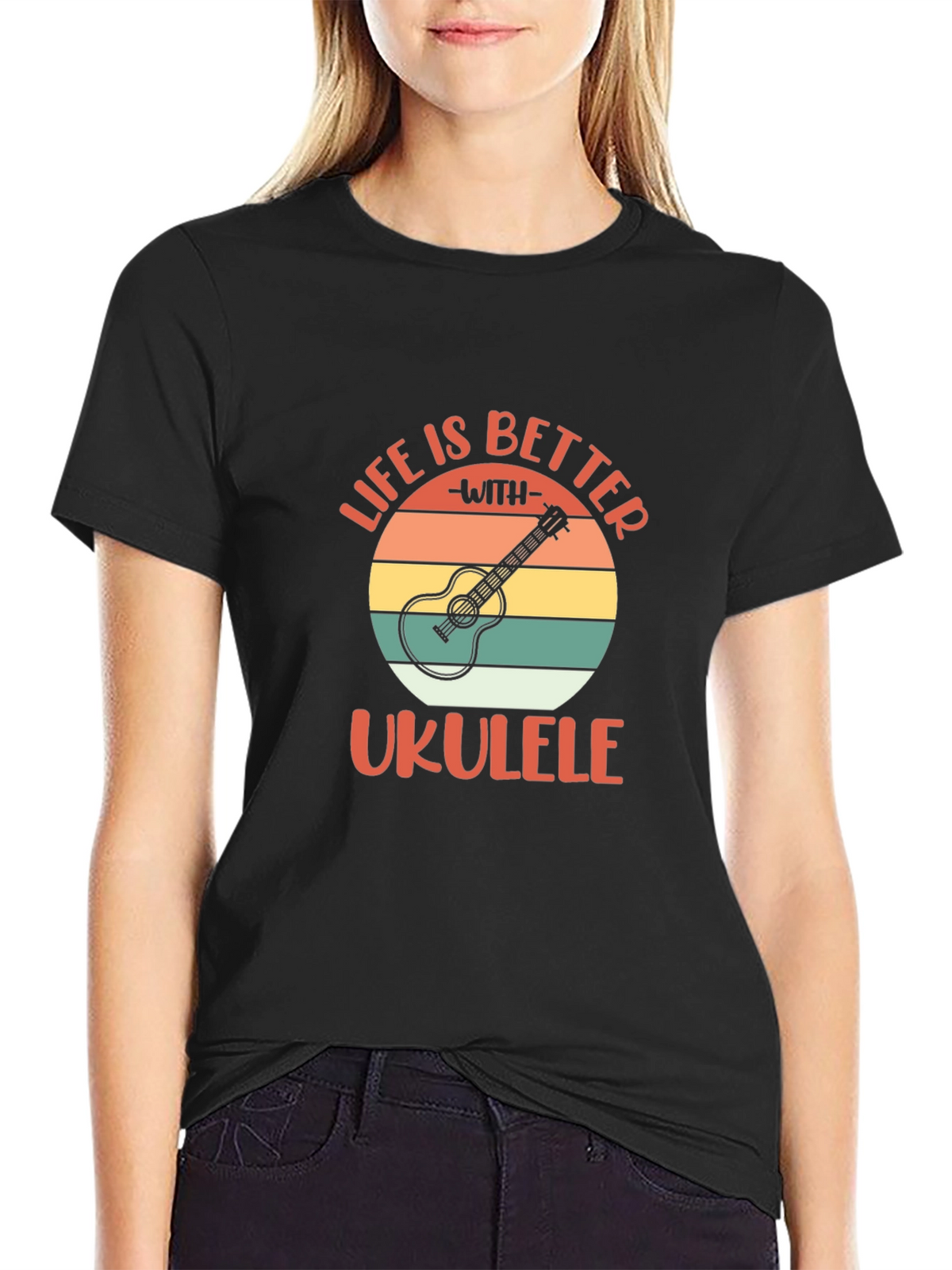 Life is Better with Ukulele Graphic T-Shirt