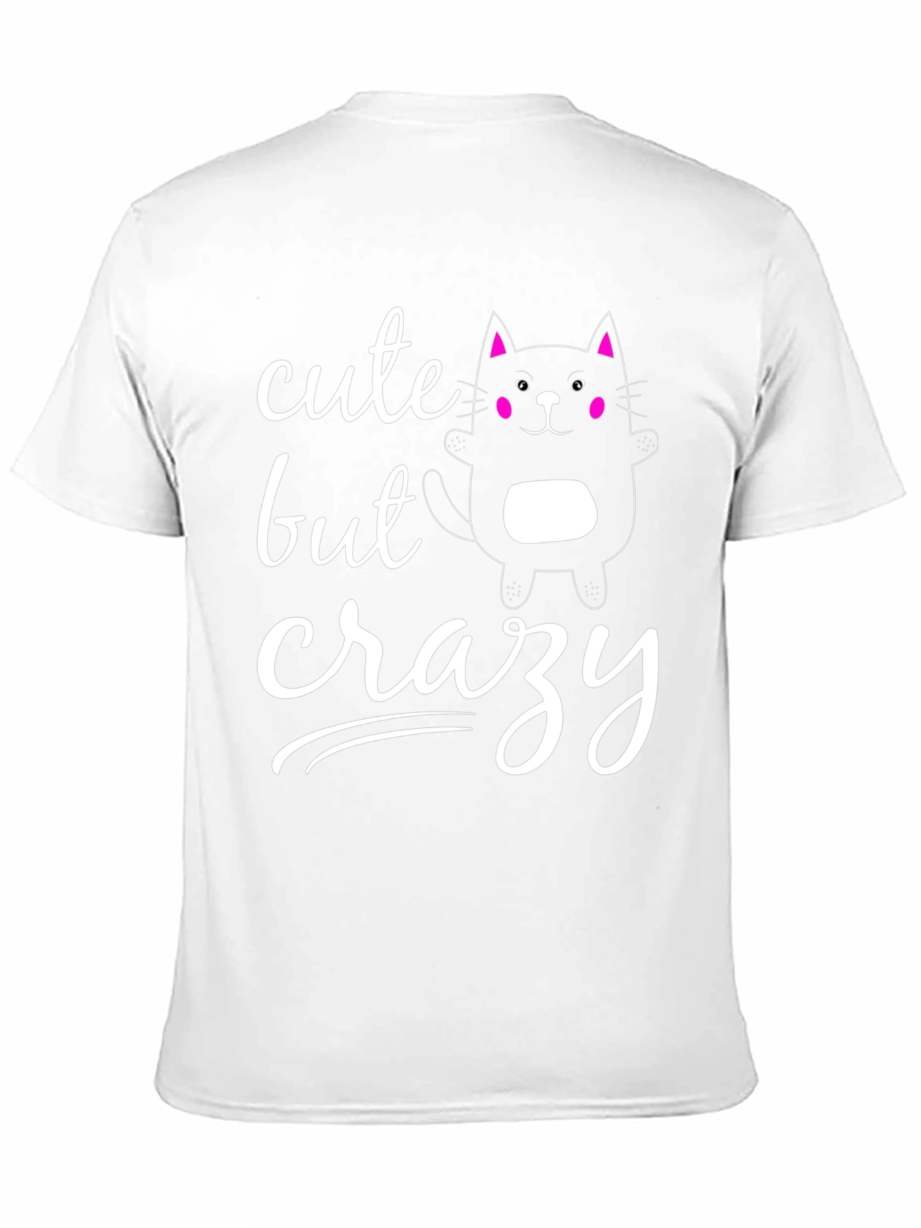 Cute But Crazy Cat Graphic Tee
