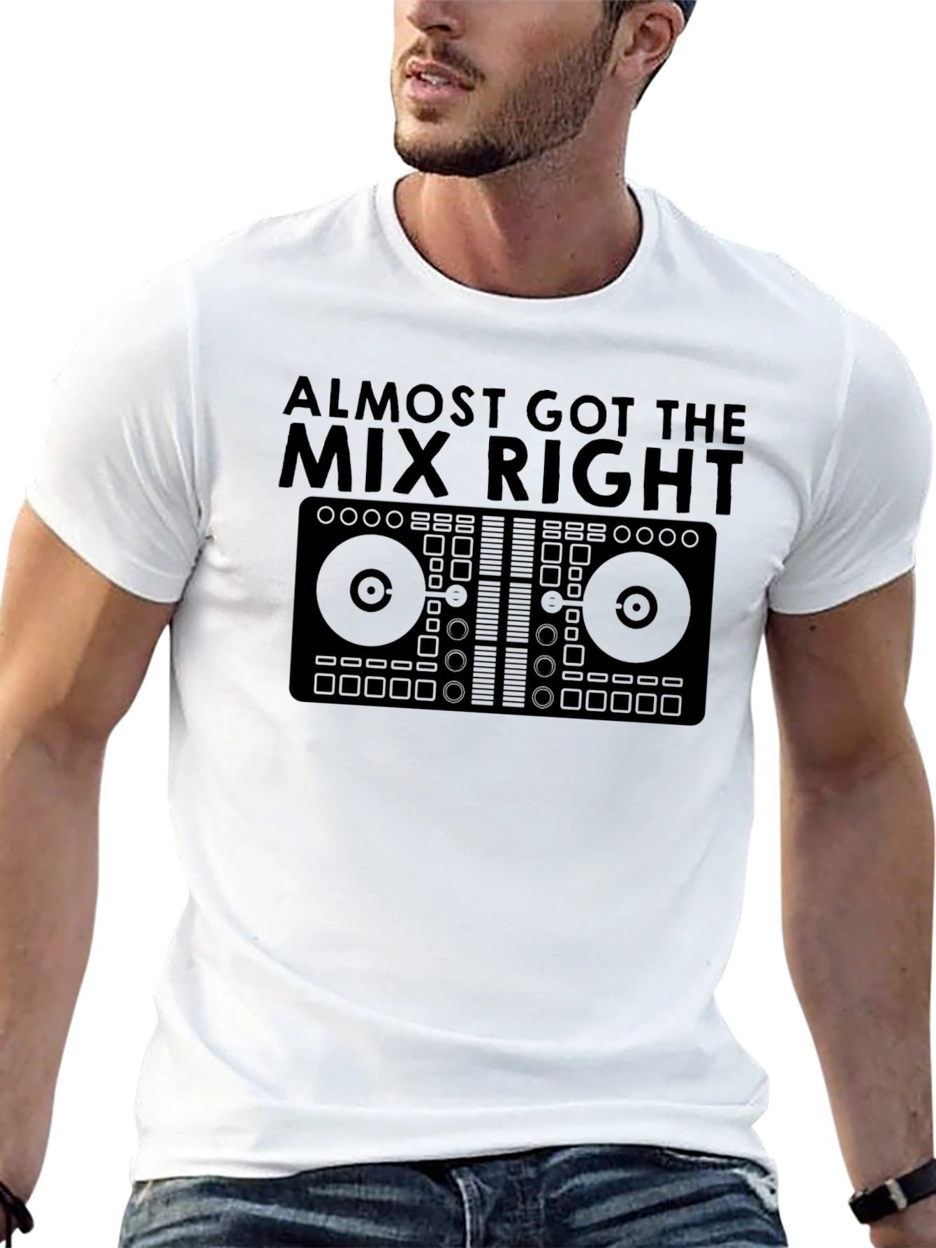DJ Mix Right Graphic T-Shirt - Musician Apparel