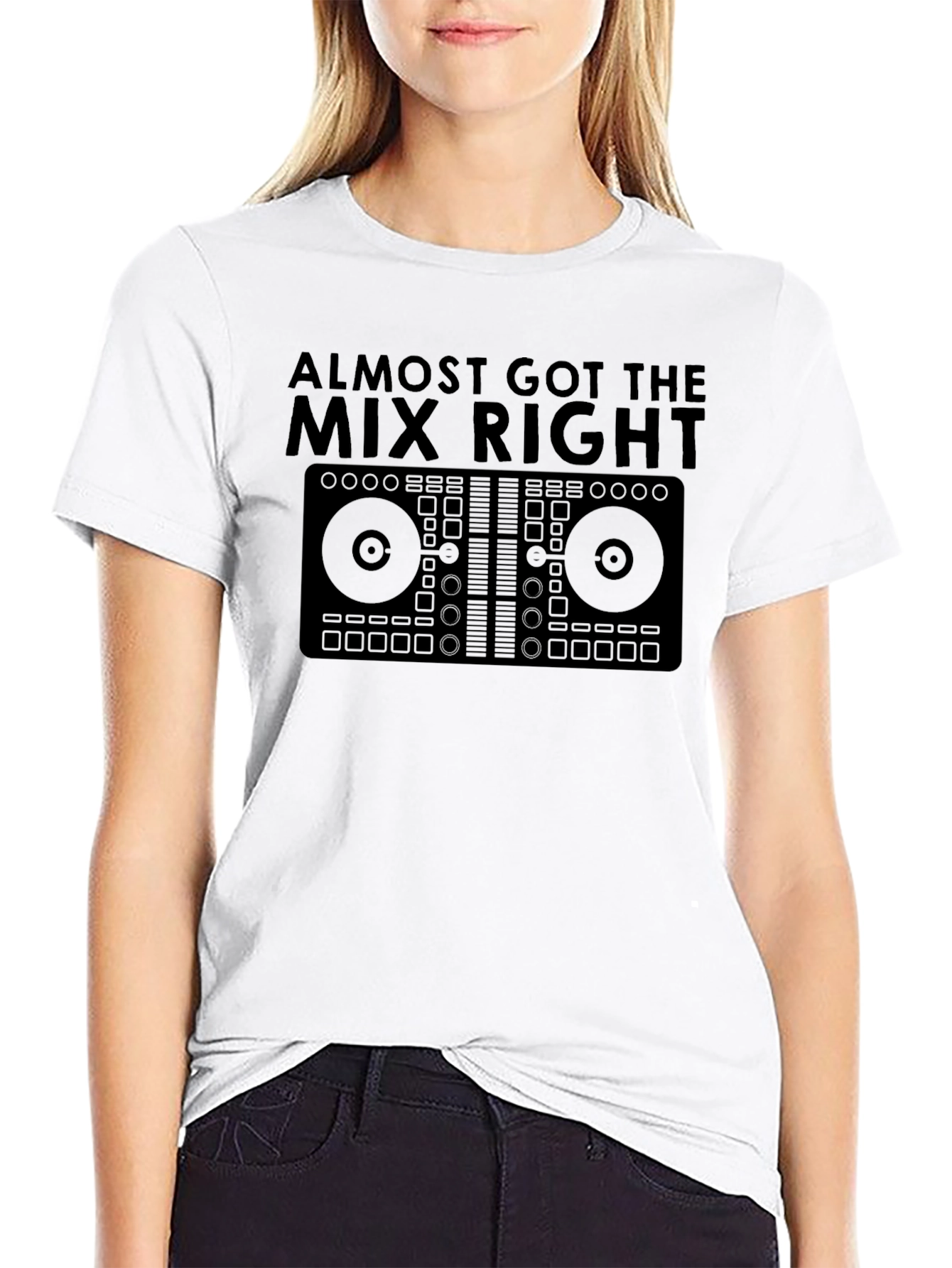DJ Mix Right Graphic T-Shirt - Musician Apparel