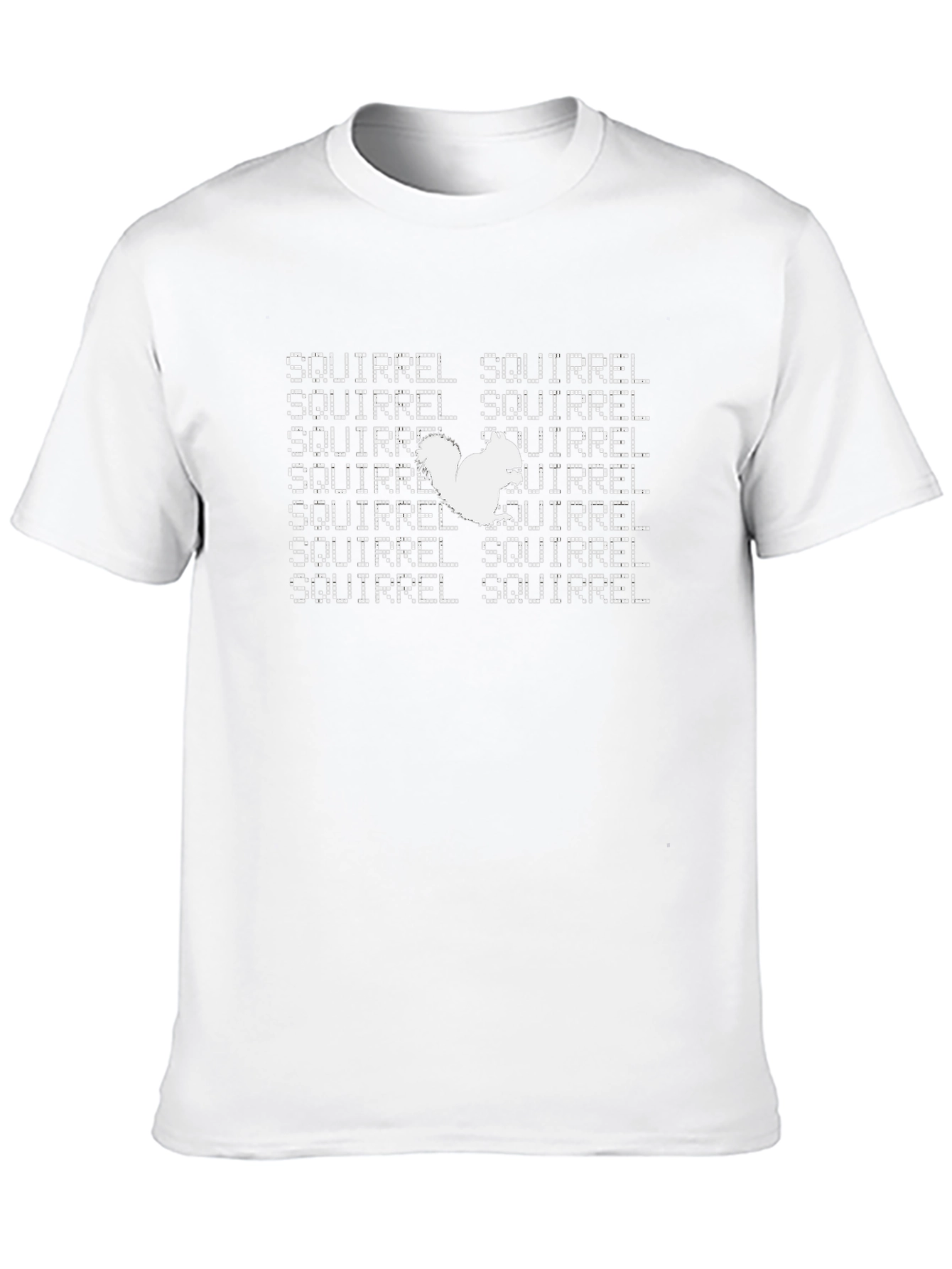 Squirrel Text Graphic Print T-Shirt