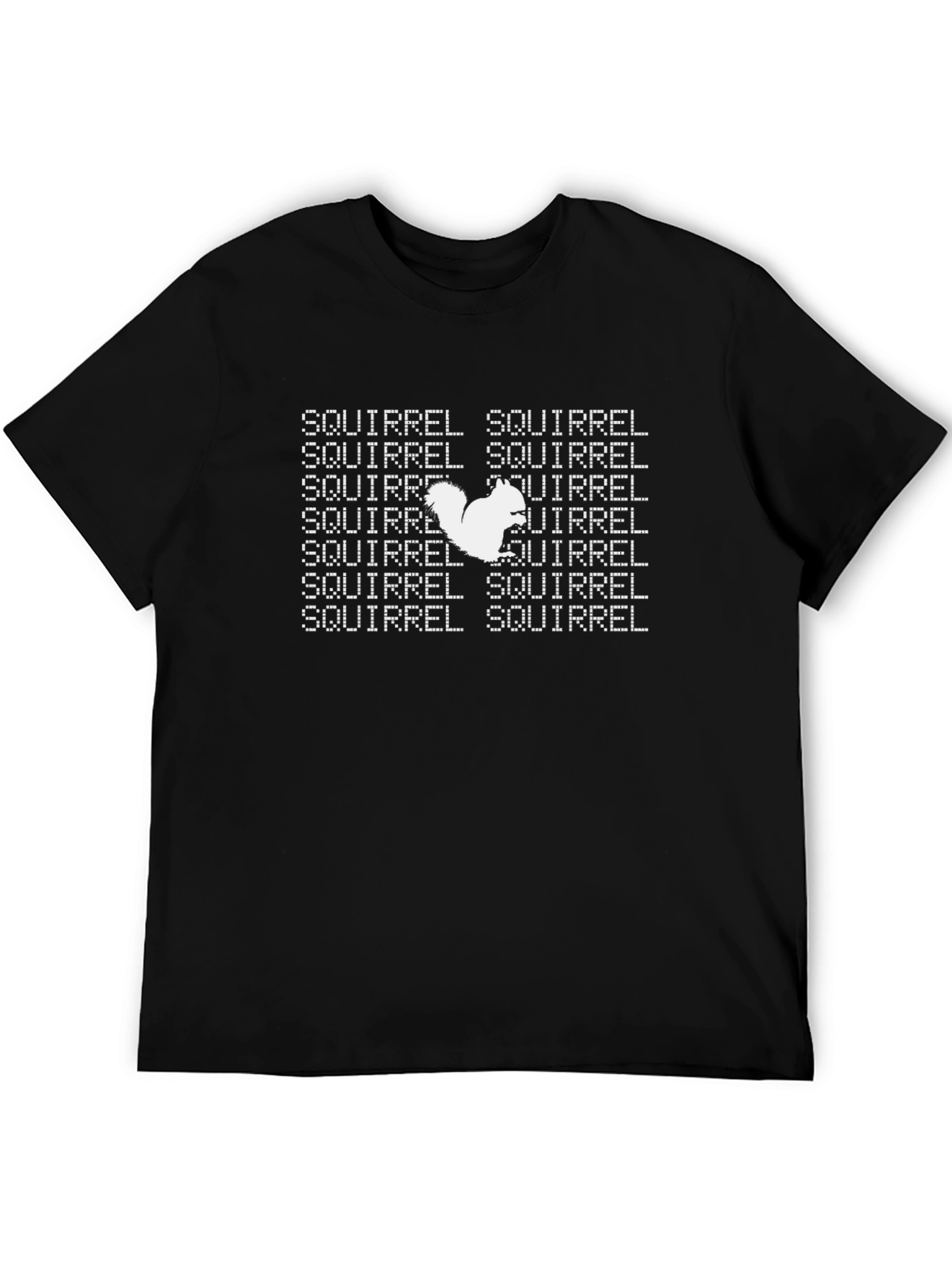 Squirrel Text Graphic Print T-Shirt