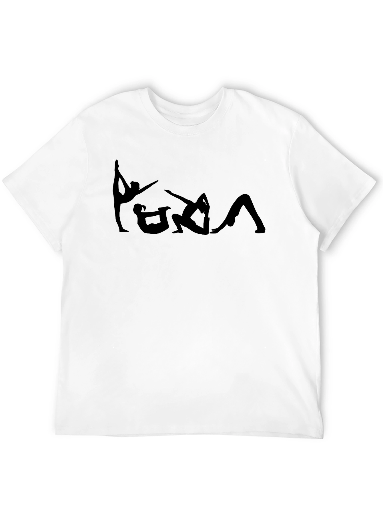 Yoga Pose Black Graphic Tee